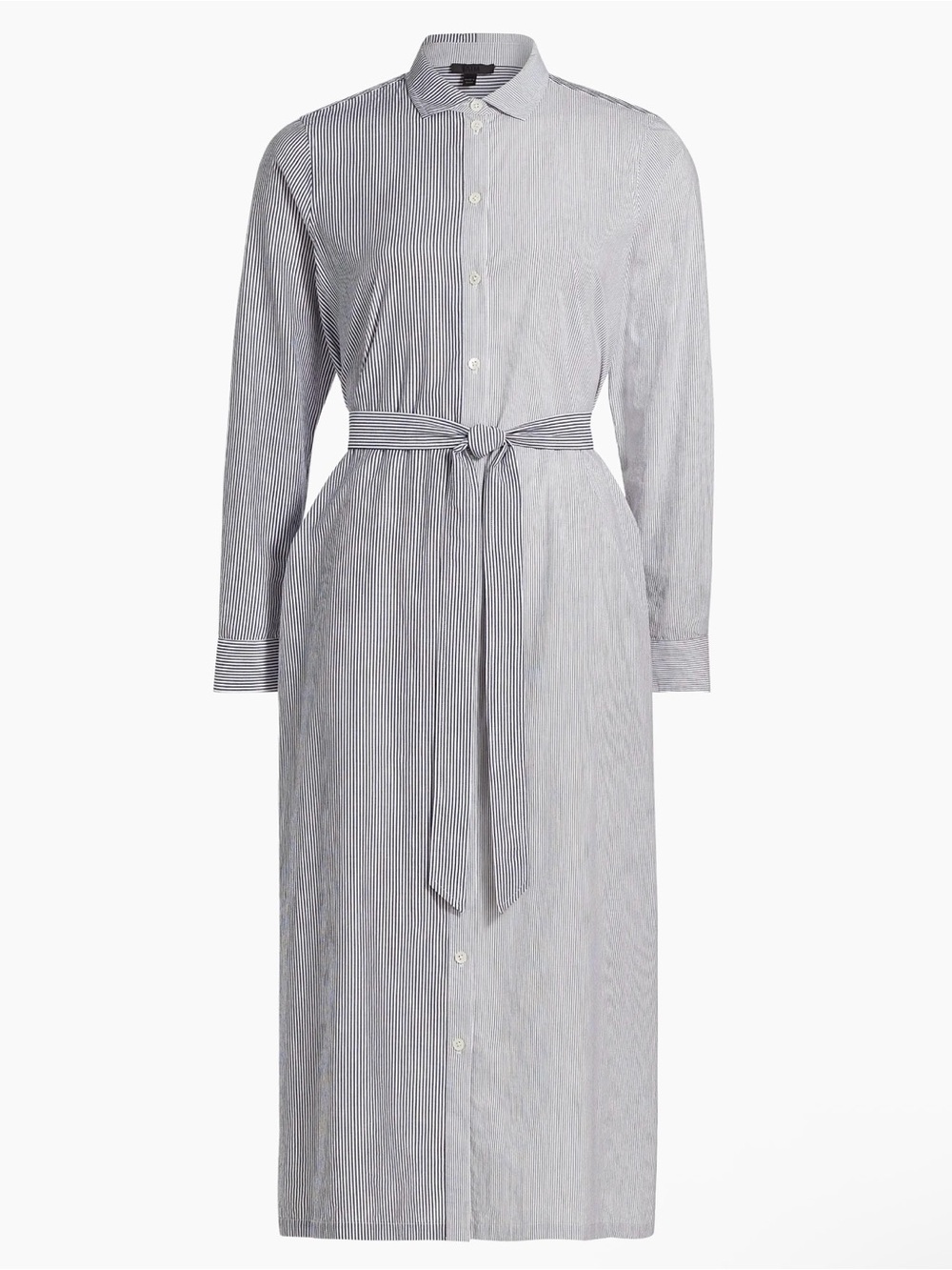 ATM Anthony Thomas Melillo Striped Cotton Poplin Shirtdress